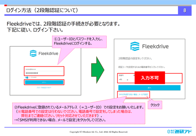 Fleekdrive2段階認証